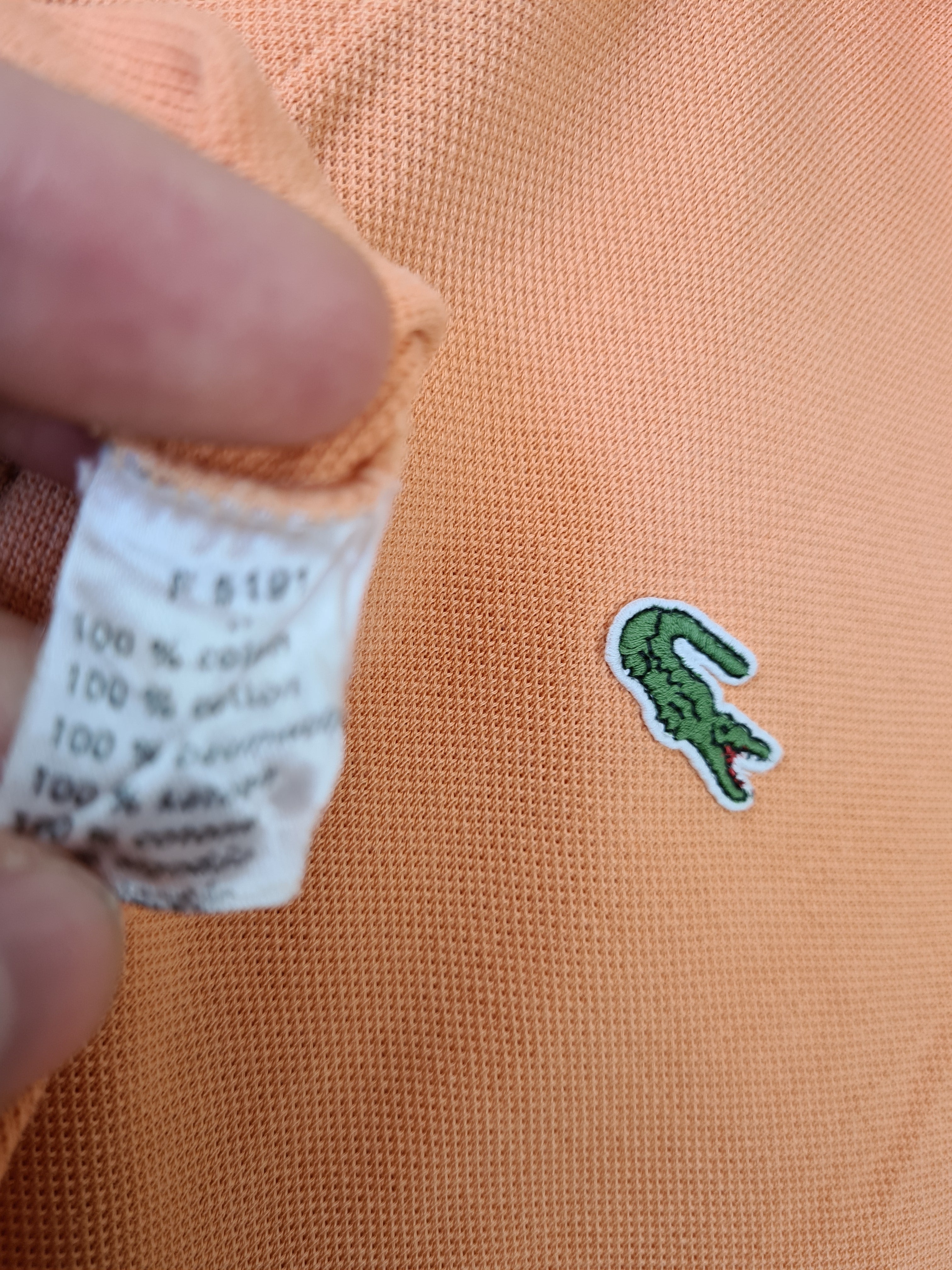Modernes Lacoste Poloshirt Classic Pikee Orange M - RareRags