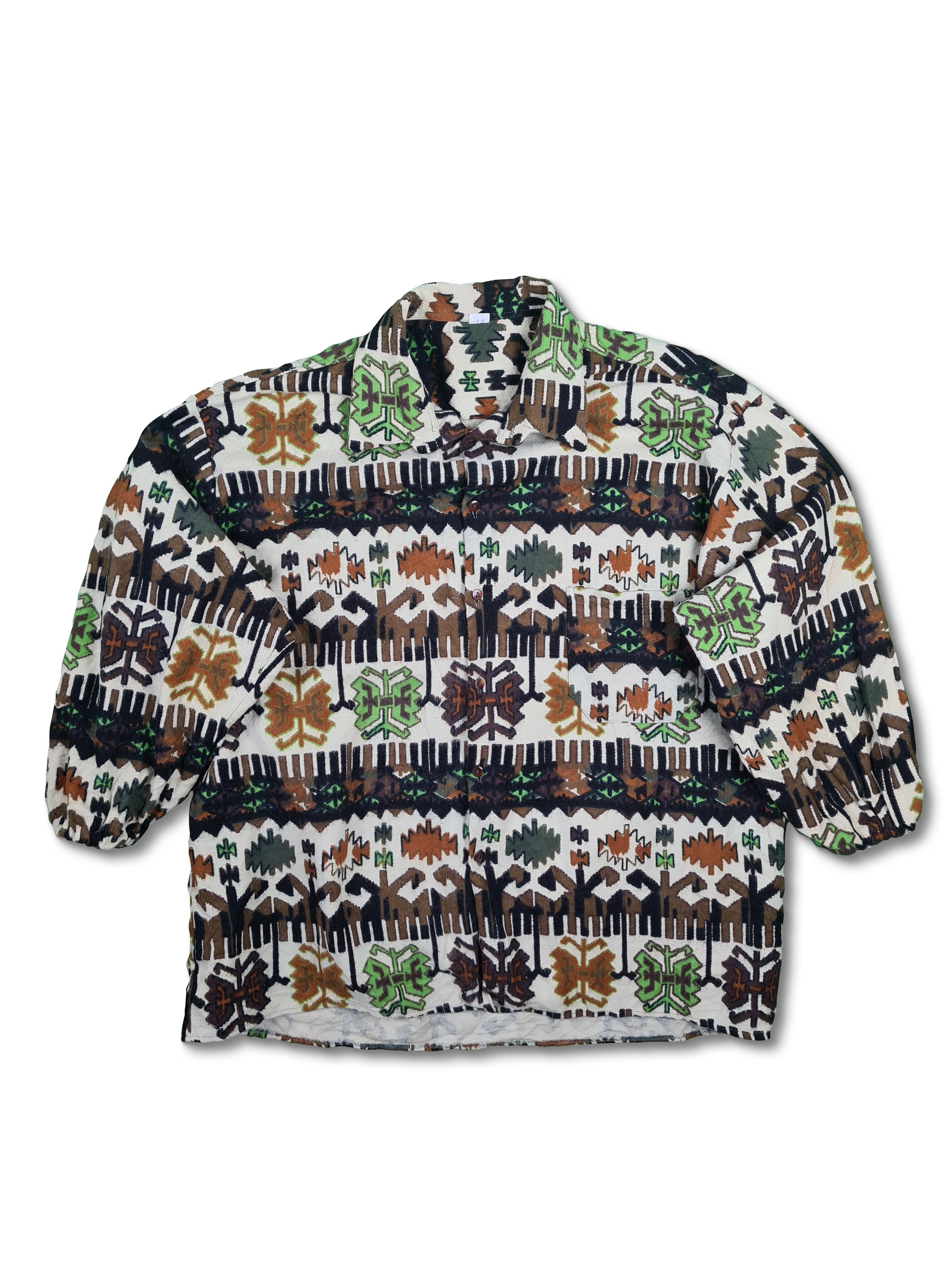 Vintage NoName Hemd Crazy Pattern L-XL - RareRags
