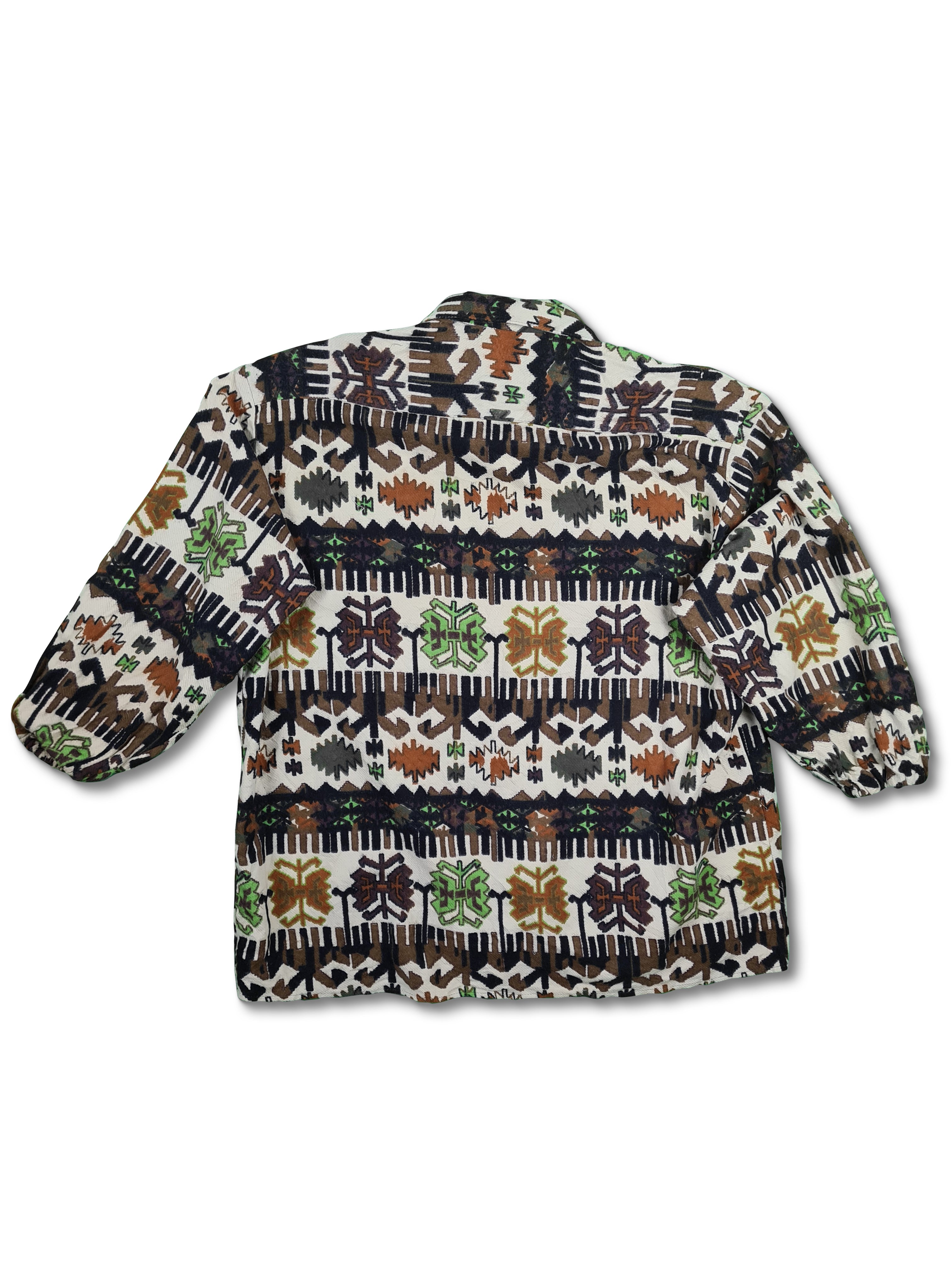 Vintage NoName Hemd Crazy Pattern L-XL - RareRags
