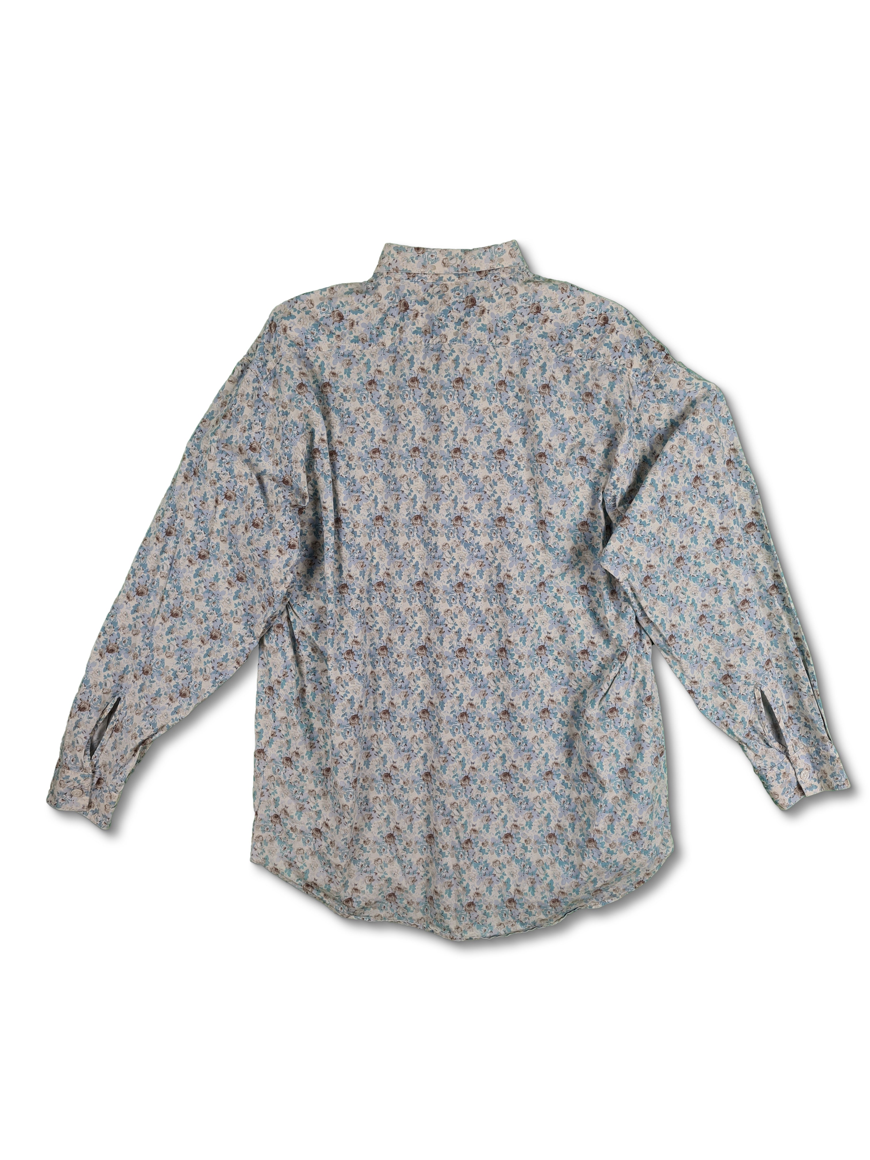 Vintage Naf Naf Hemd Blumen M - RareRags