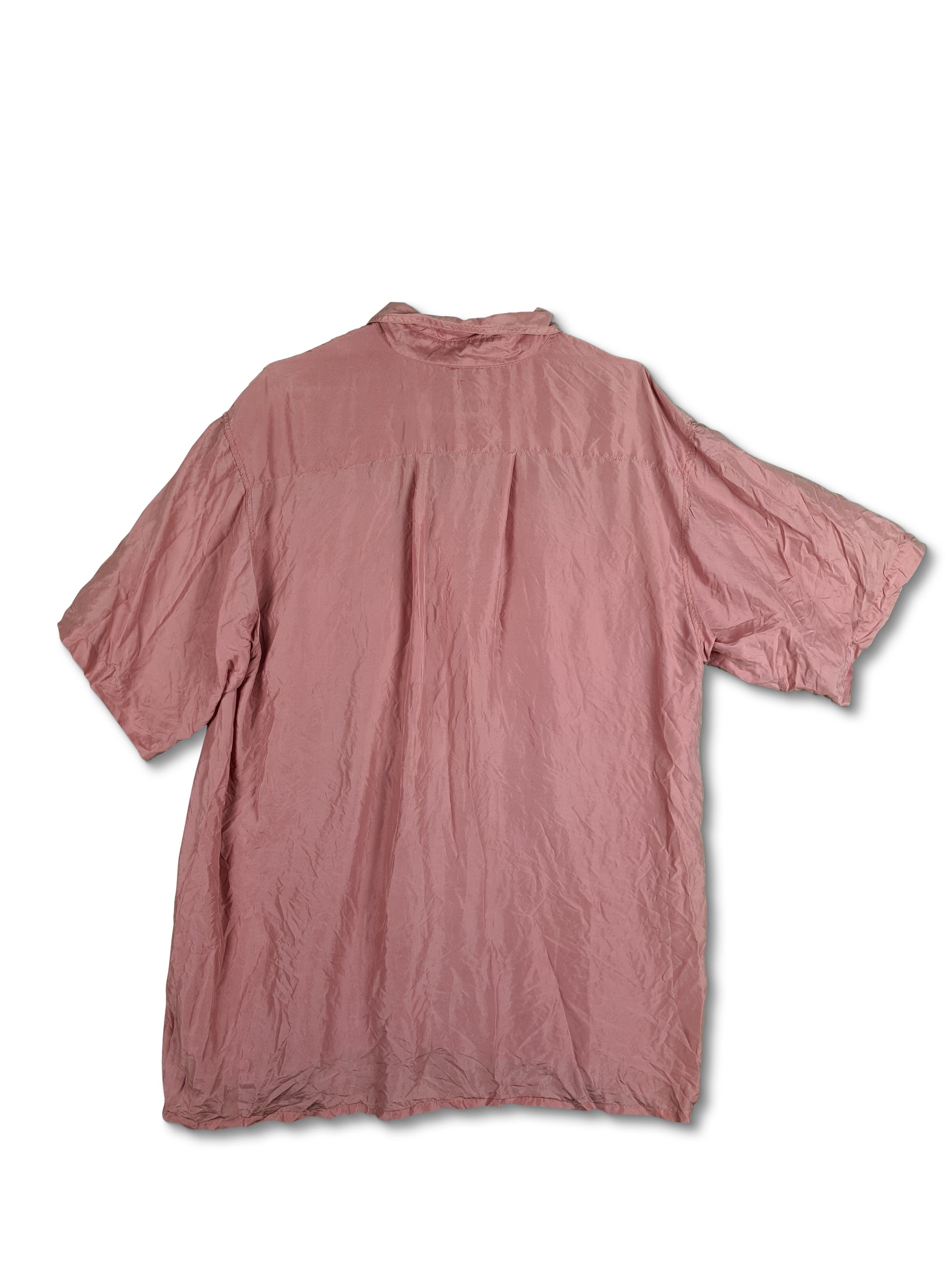 Vintage Yorn Hemde Kurzarm Seide L - RareRags