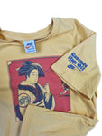 Rare! Vintage Nike Shirt Reprint Geisha 1980  Cascade Run Off M