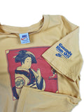 Rare! Vintage Nike Shirt Reprint Geisha 1980  Cascade Run Off M
