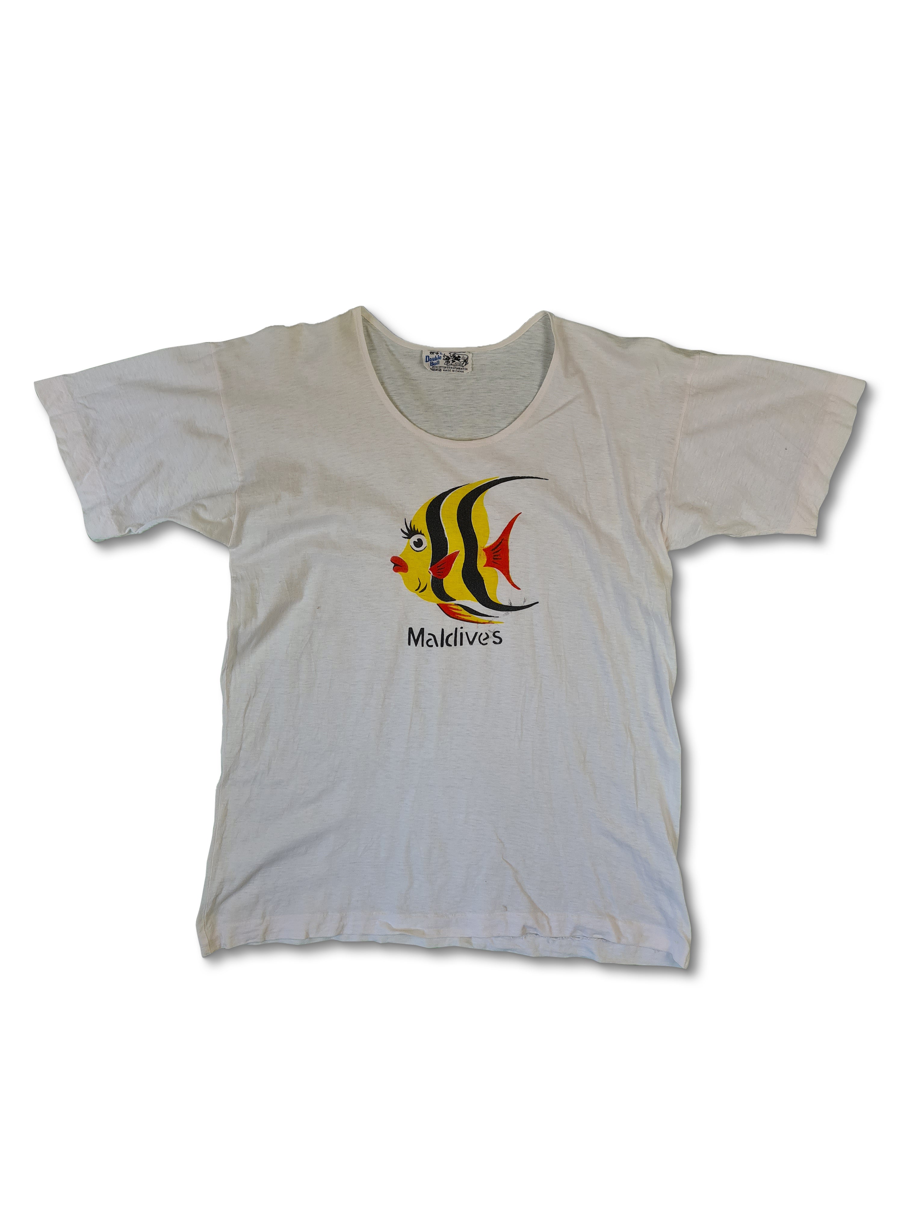 Vintage Double Bull Shirt 70s Shanghai Maldives L - RareRags
