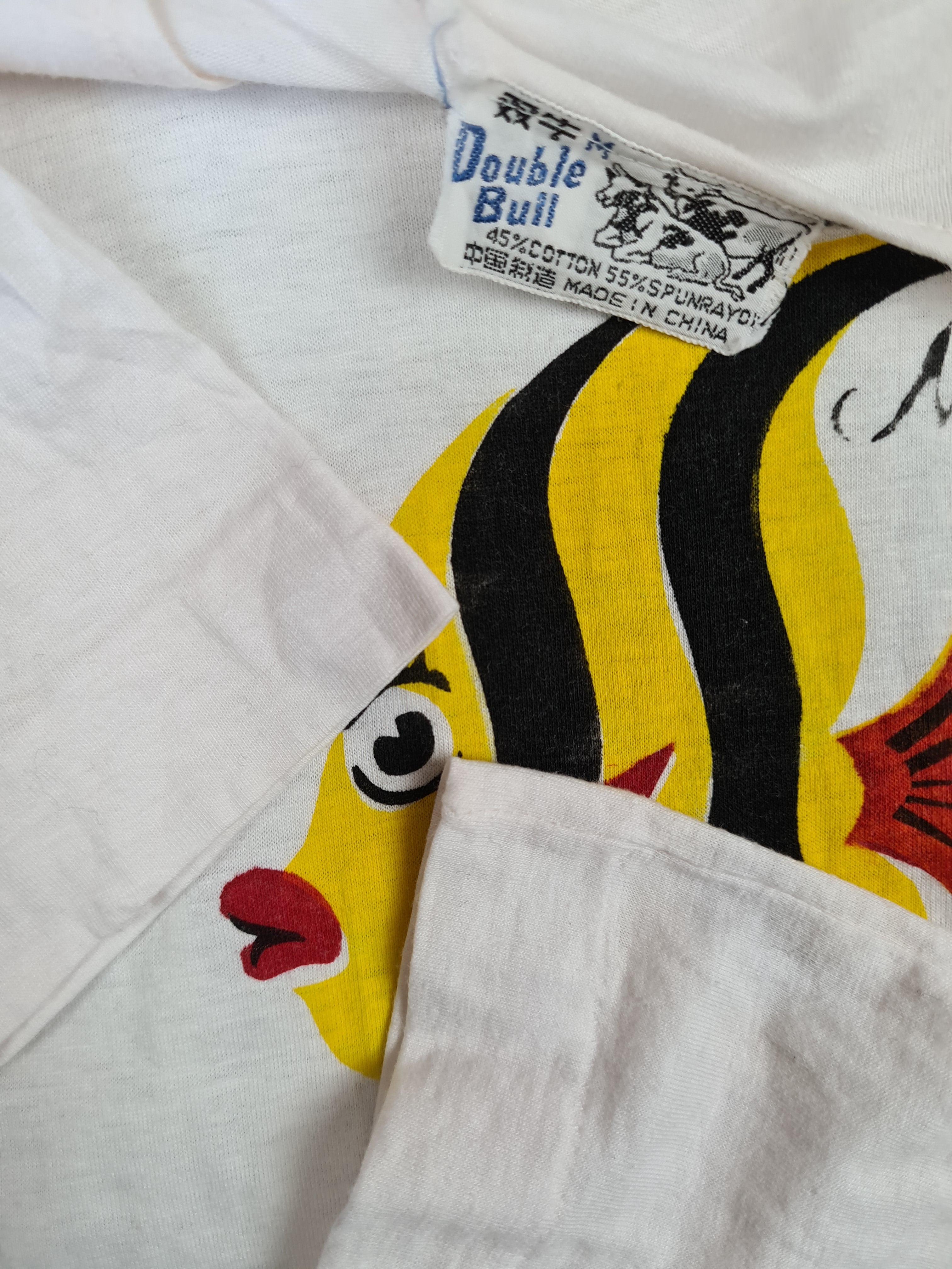 Vintage Double Bull Shirt 70s Shanghai Single Stitched M - RareRags