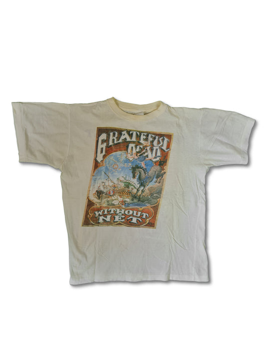 Rare! Vintage Grateful Dead T-Shirt Tour Tee Without A Net 1989-1990 L-XL