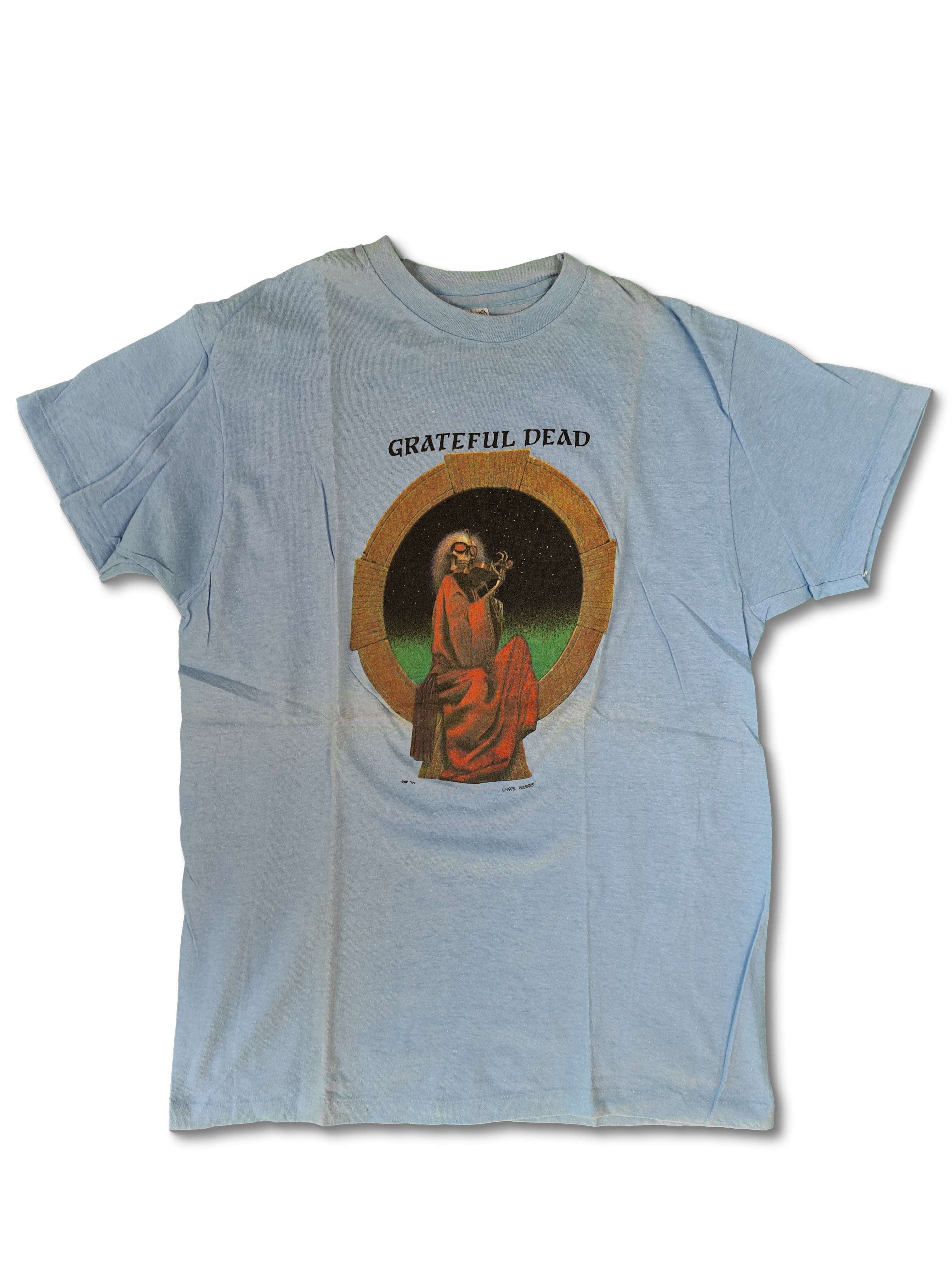 Rare! Vintage Grateful Dead Shirt Dead Blues For Allah 1975 Garris L - RareRags