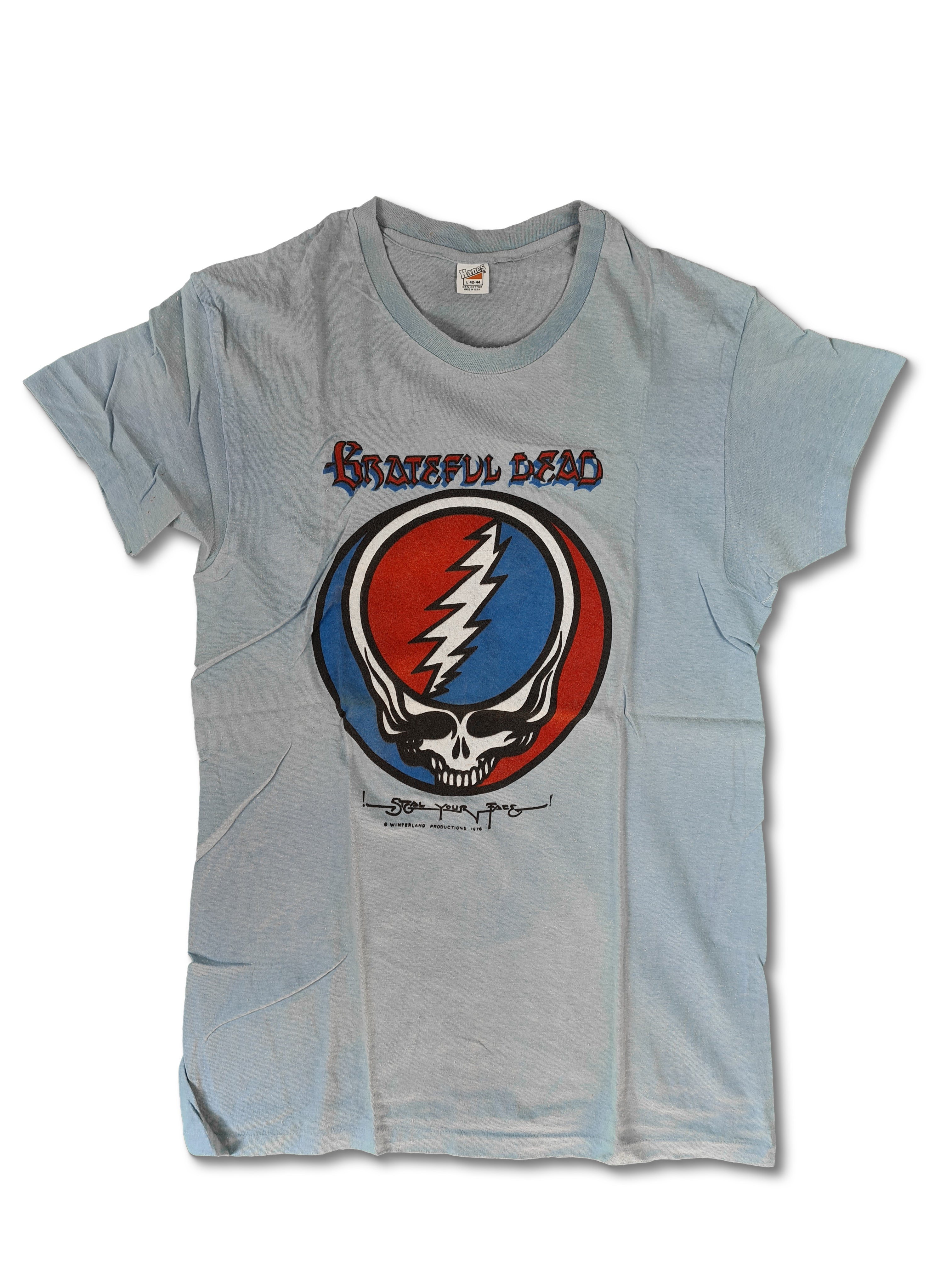 Rare! Vintage Grateful Dead Shirt Steal Your Fave 1976 L - RareRags