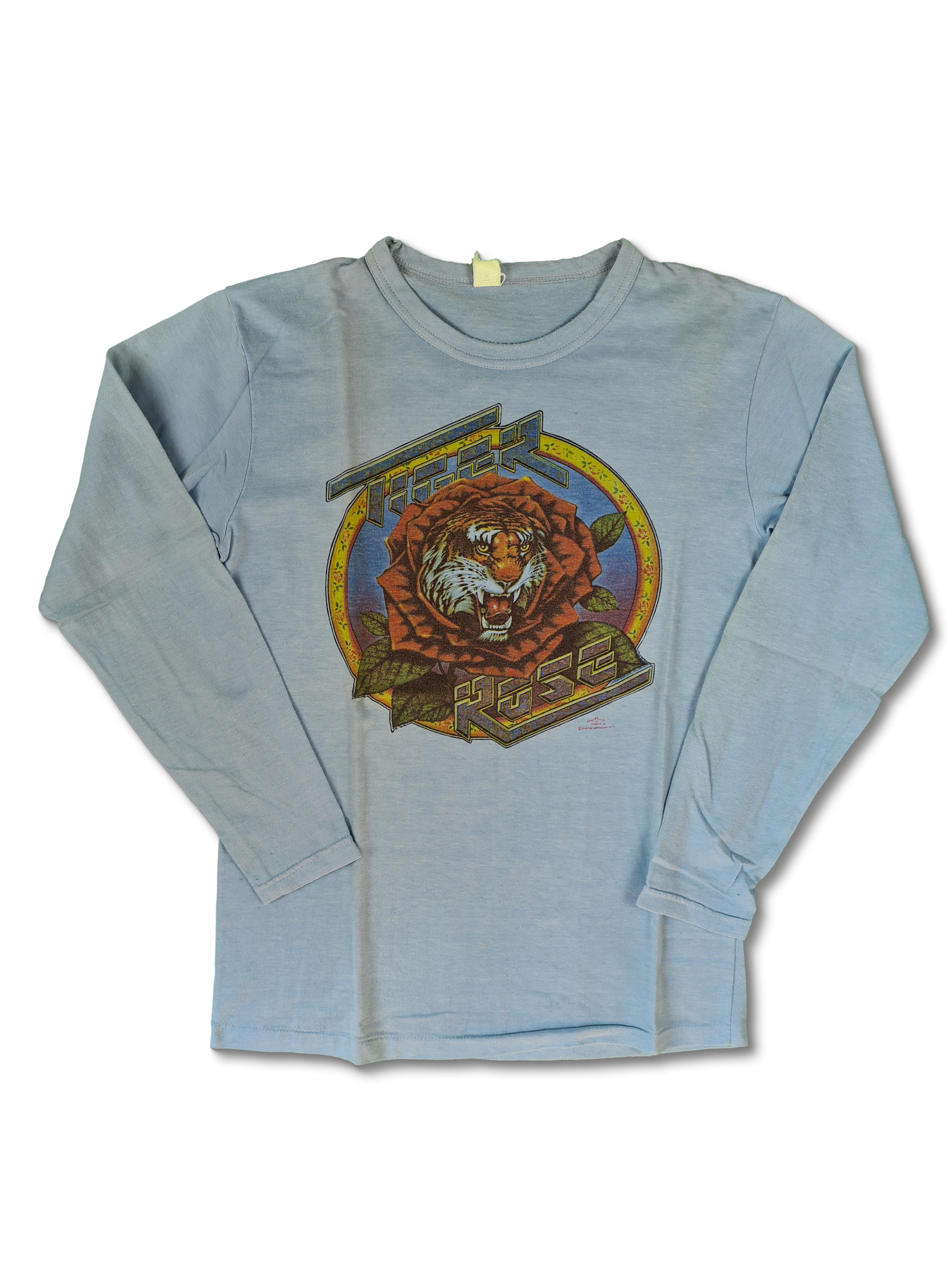 Rare! Vintage Grateful Dead Longsleeve Tiger Rose Kelly Mouse 1975 M - RareRags