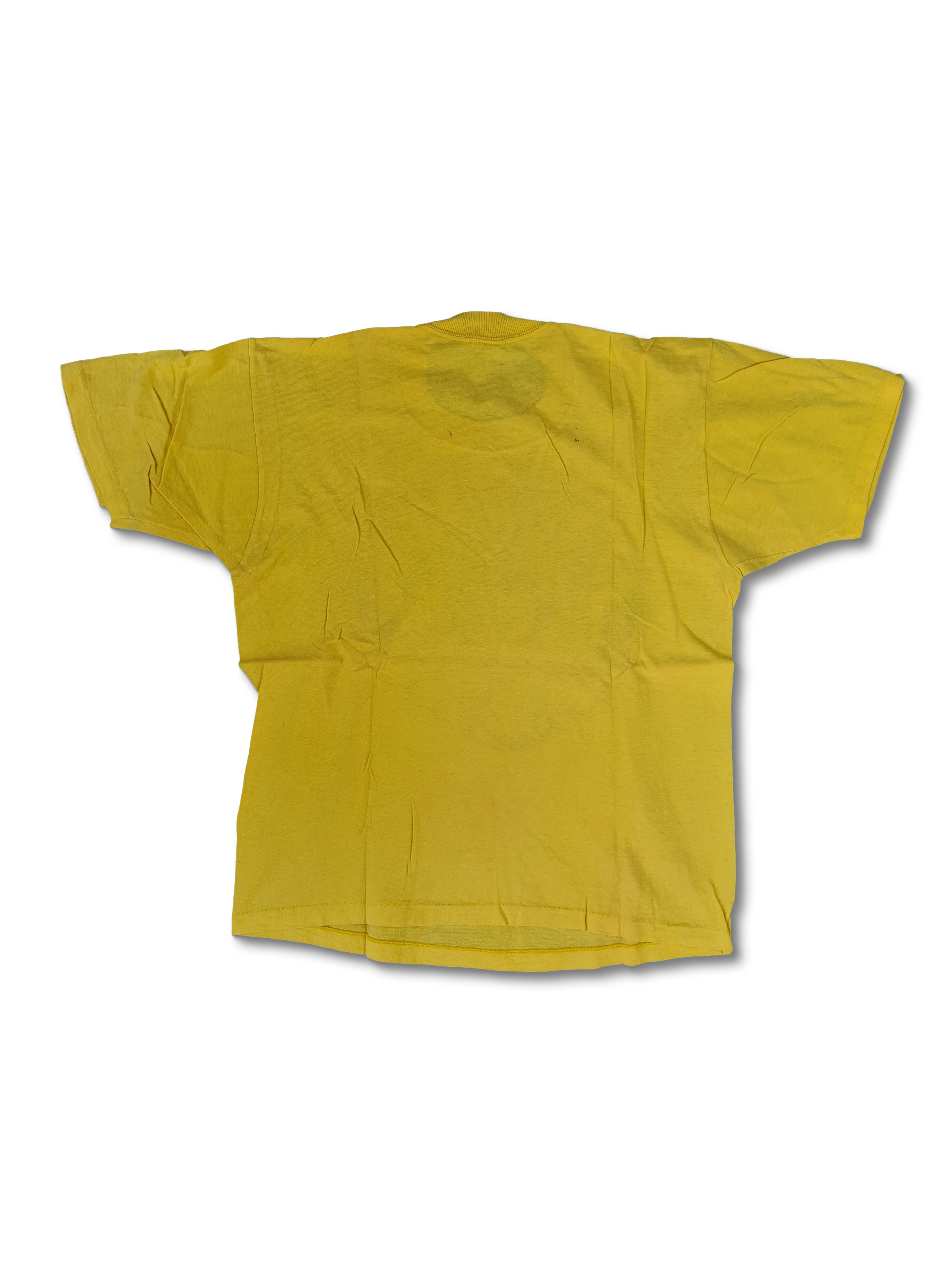 Rare! Vintage Grateful Dead Shirt Skelleton Roses 70s Yellow M - RareRags