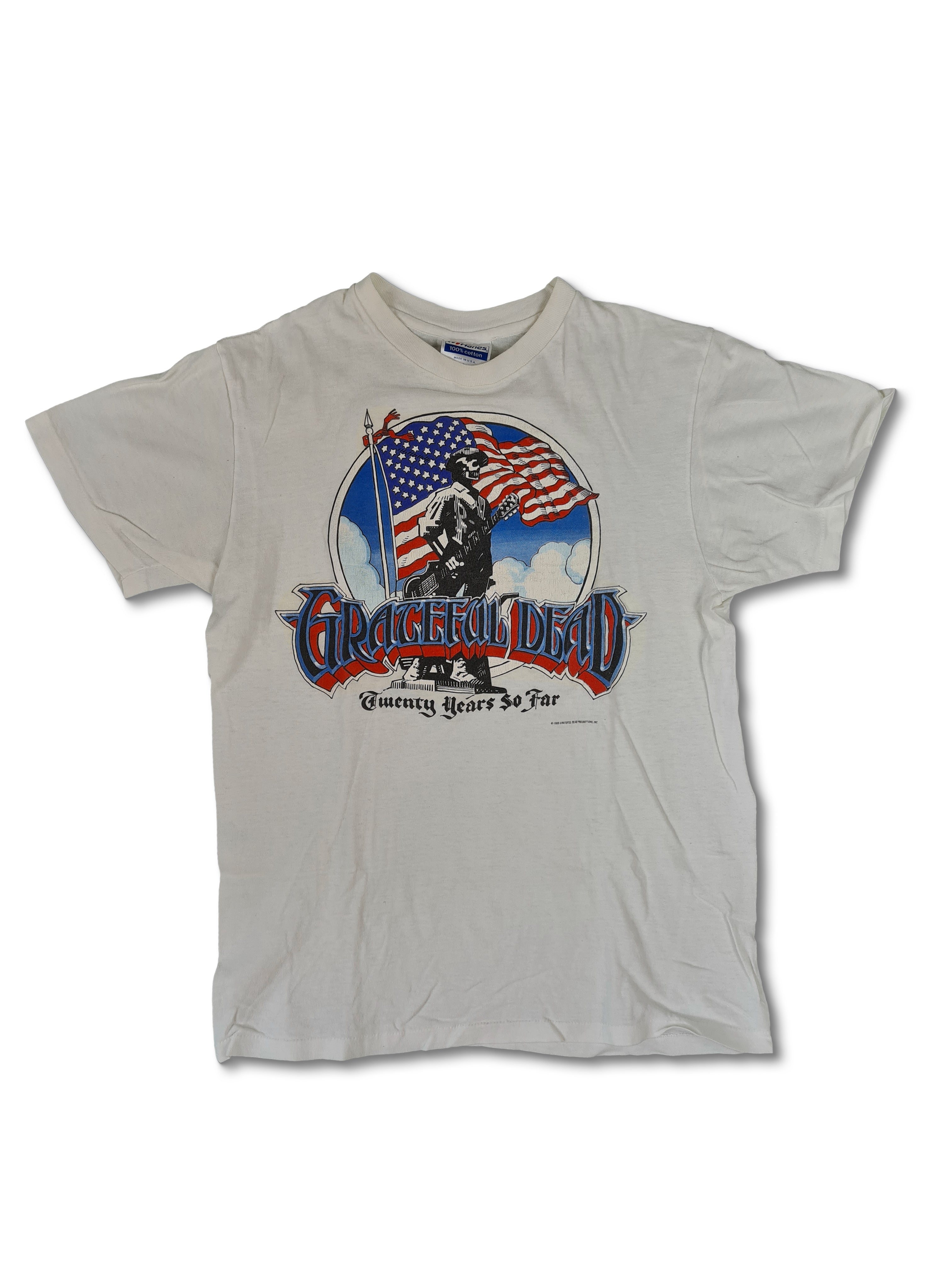 Rare! Vintage Hanes Shirt 1985 Grateful Dead Twenty Years So Far M - RareRags