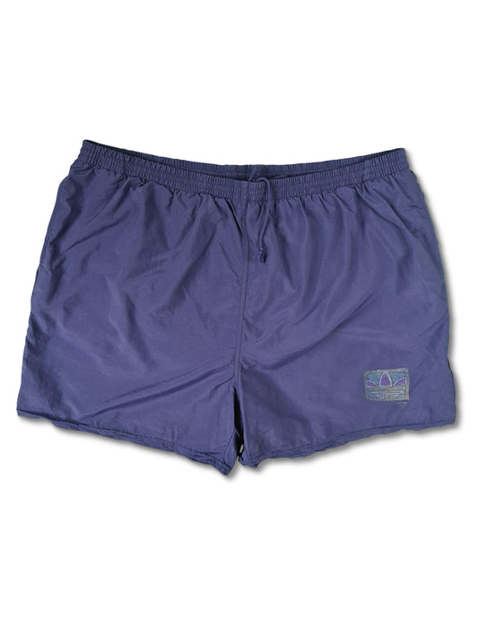 Vintage Adidas Shorts Silvertag Bedruckt Blau XXL