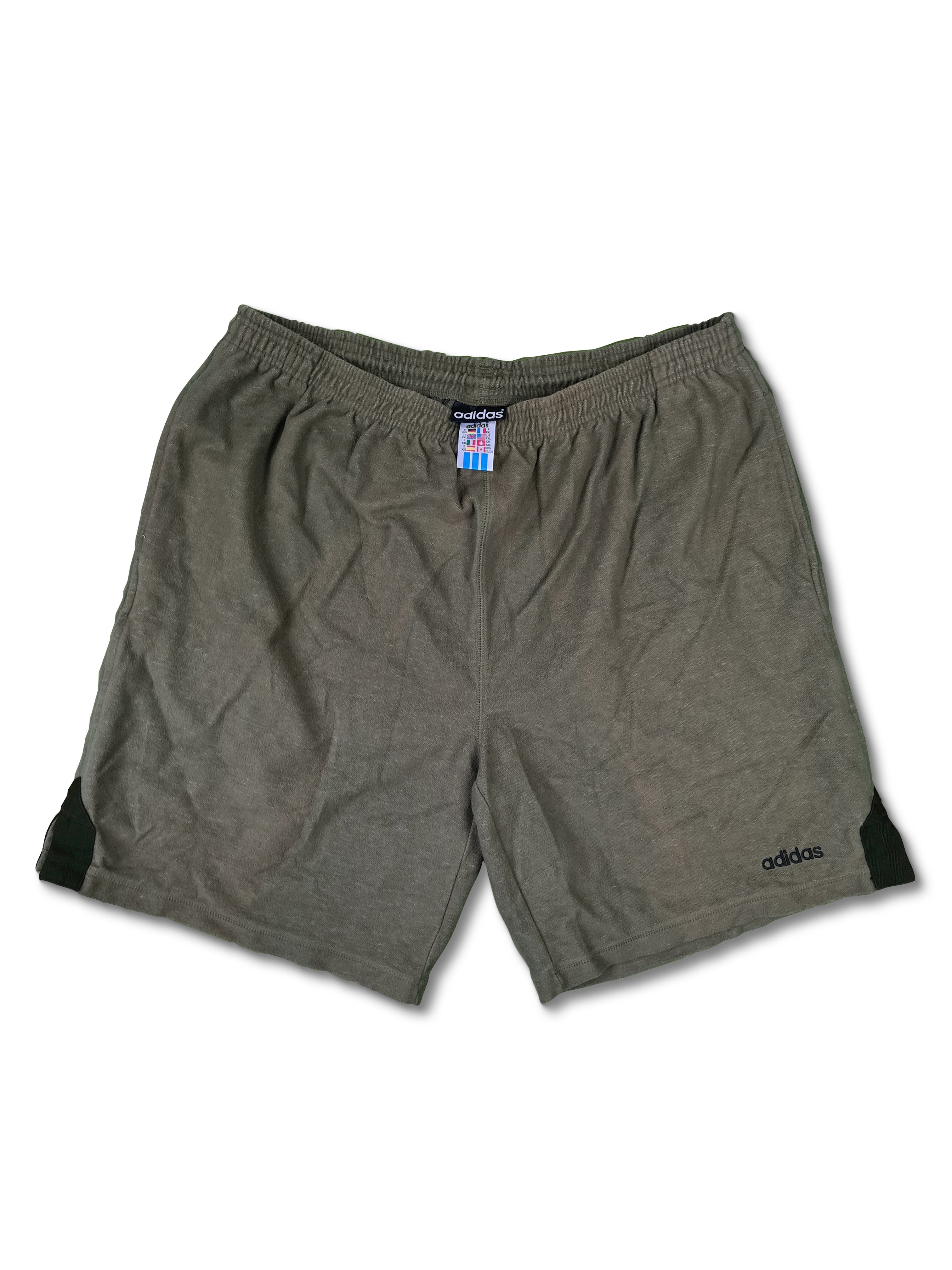 Vintage Adidas Shorts Streetball Bestickt Grün XXL - RareRags