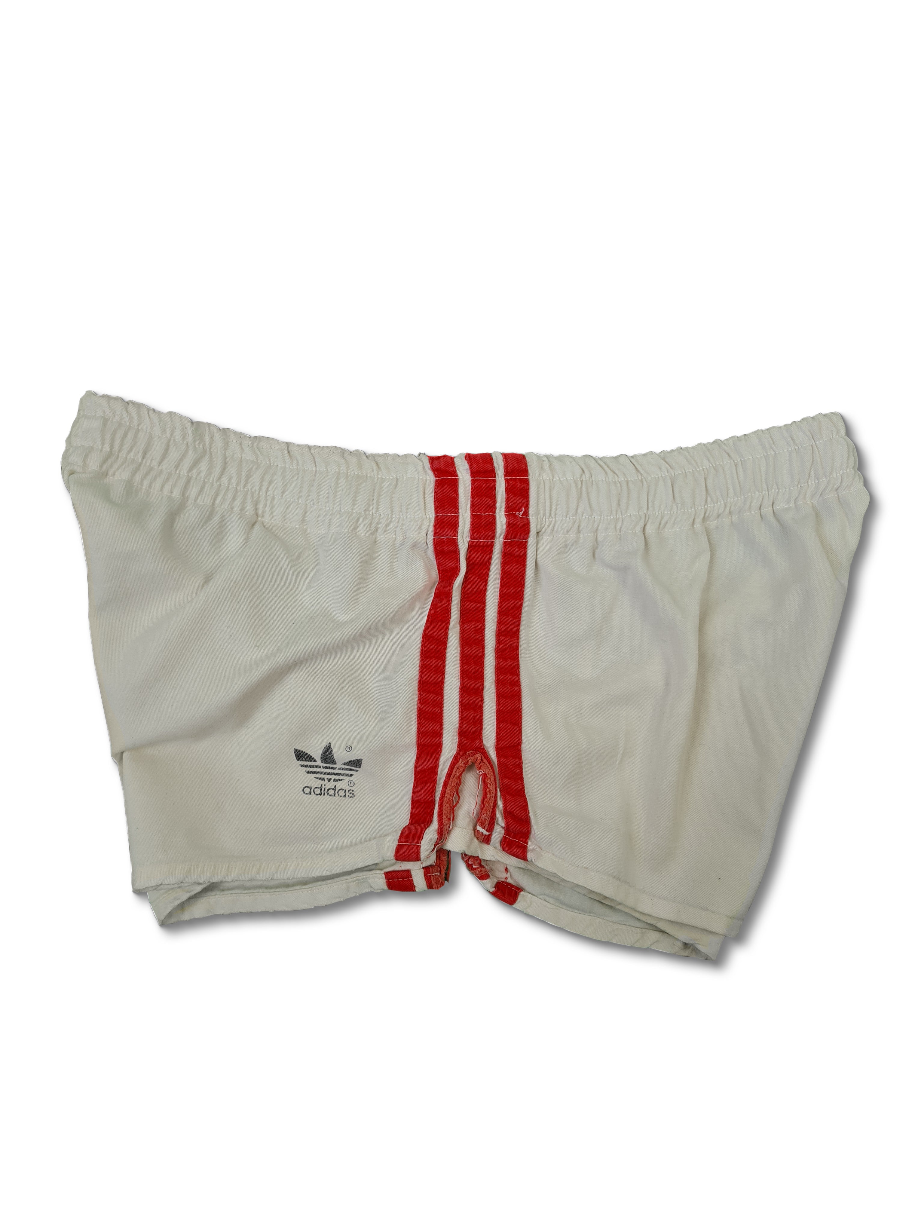 Rare! Vintage Adidas Shorts Made In West Germany Weiß Rot M-L - RareRags