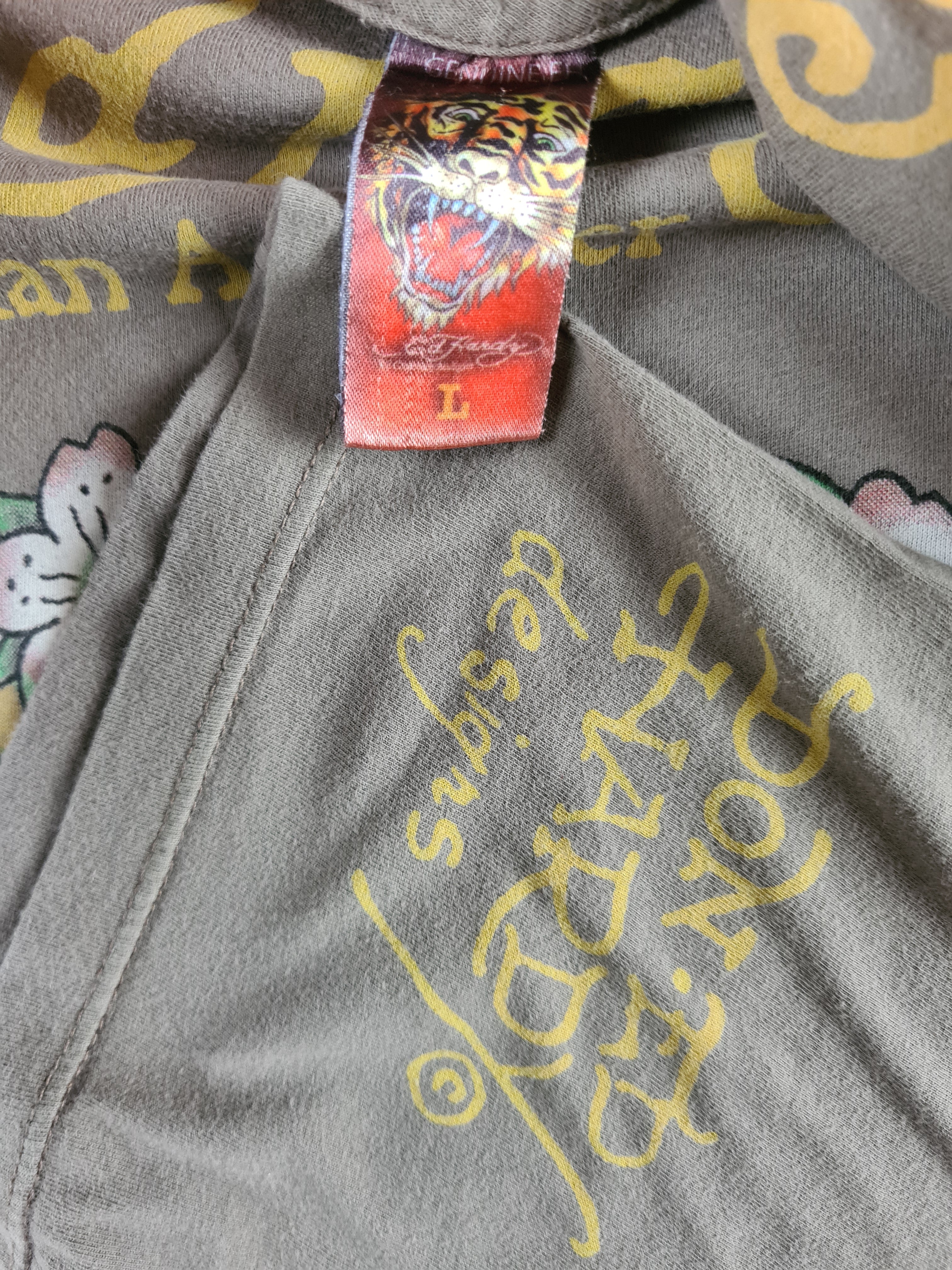 Modernes Ed Hardy Shirt By Christian Audigier " Do Or Die" Braun L - RareRags