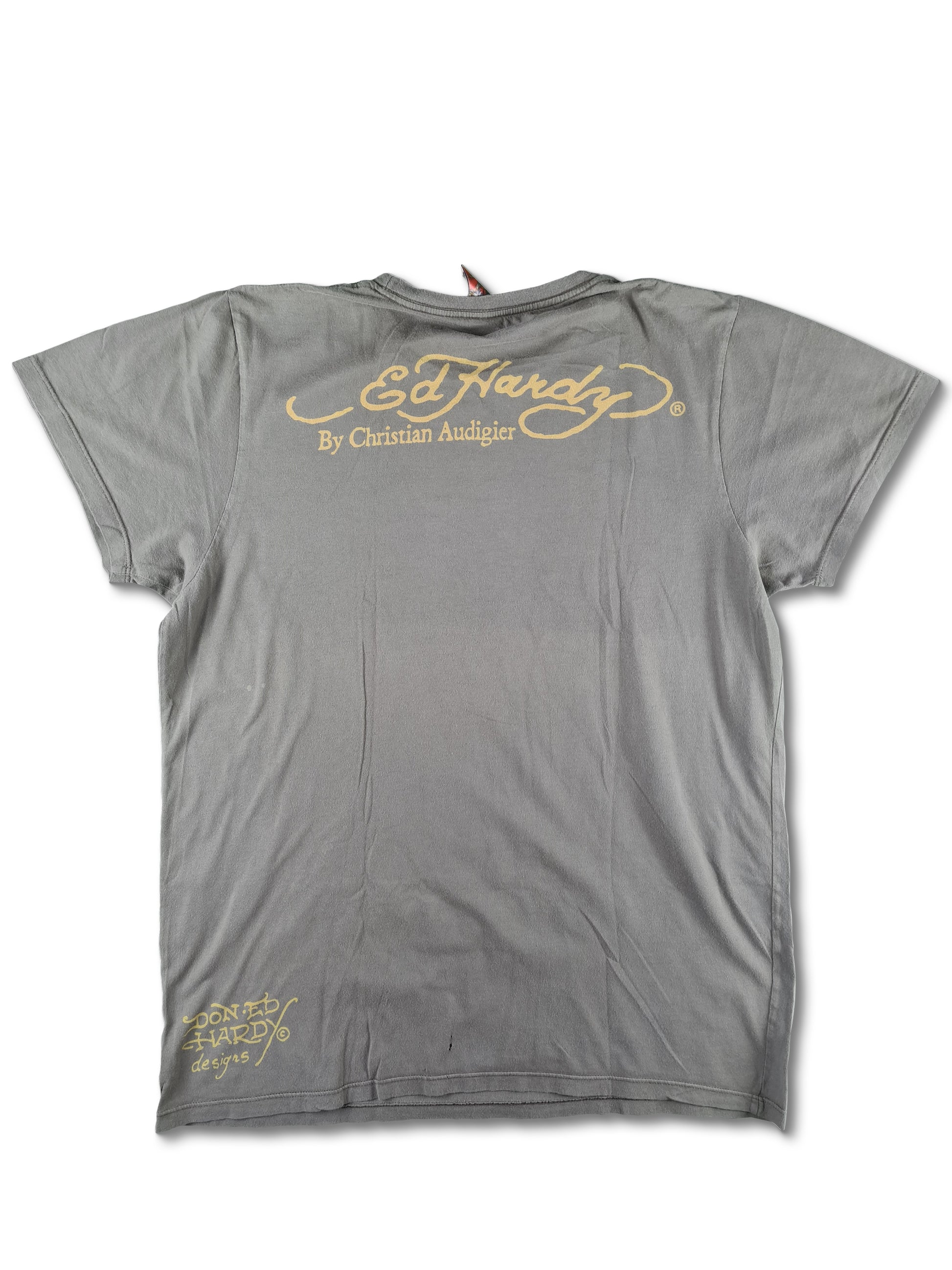 Modernes Ed Hardy Shirt By Christian Audigier " Do Or Die" Braun L - RareRags