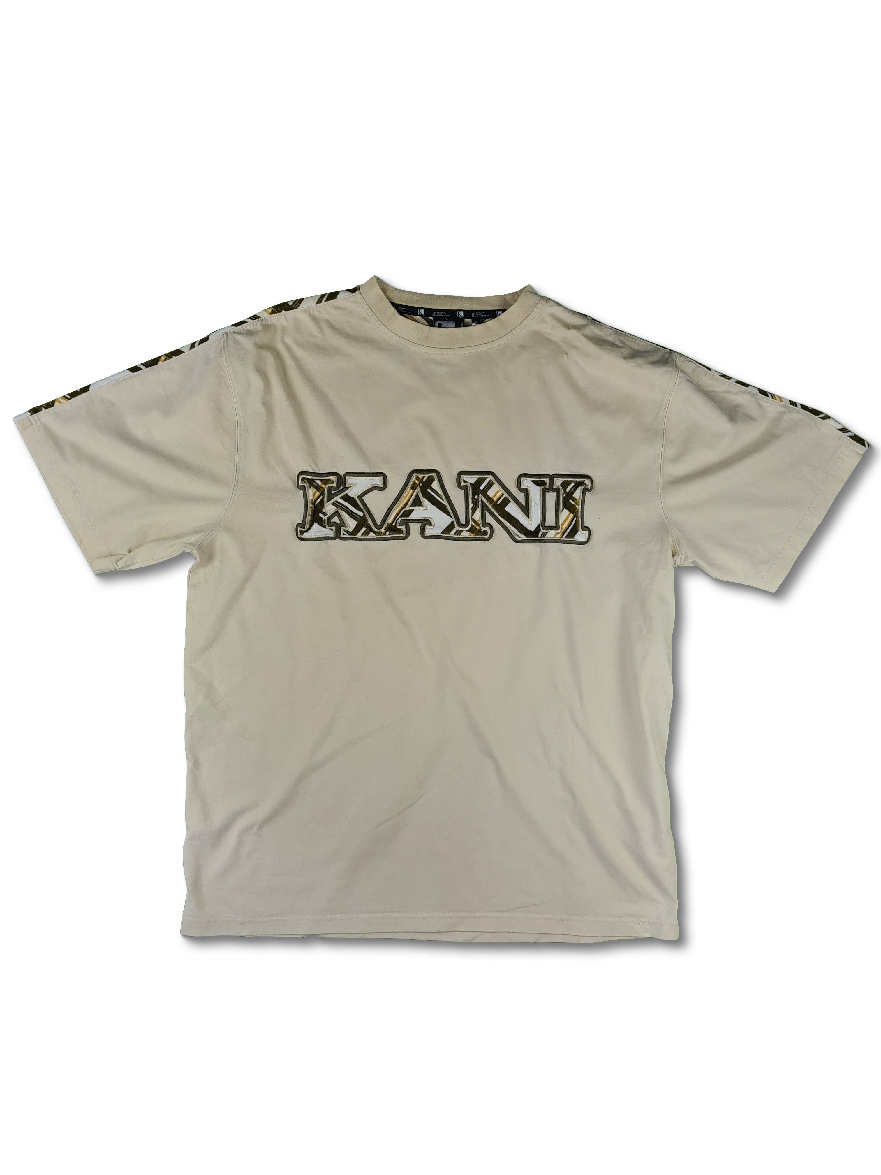 Y2K Karl Kani Shirt Beige XL - RareRags