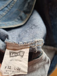 Rare! Vintage Levis Jeans Deadstock NoPatch Made In USA W32 L34