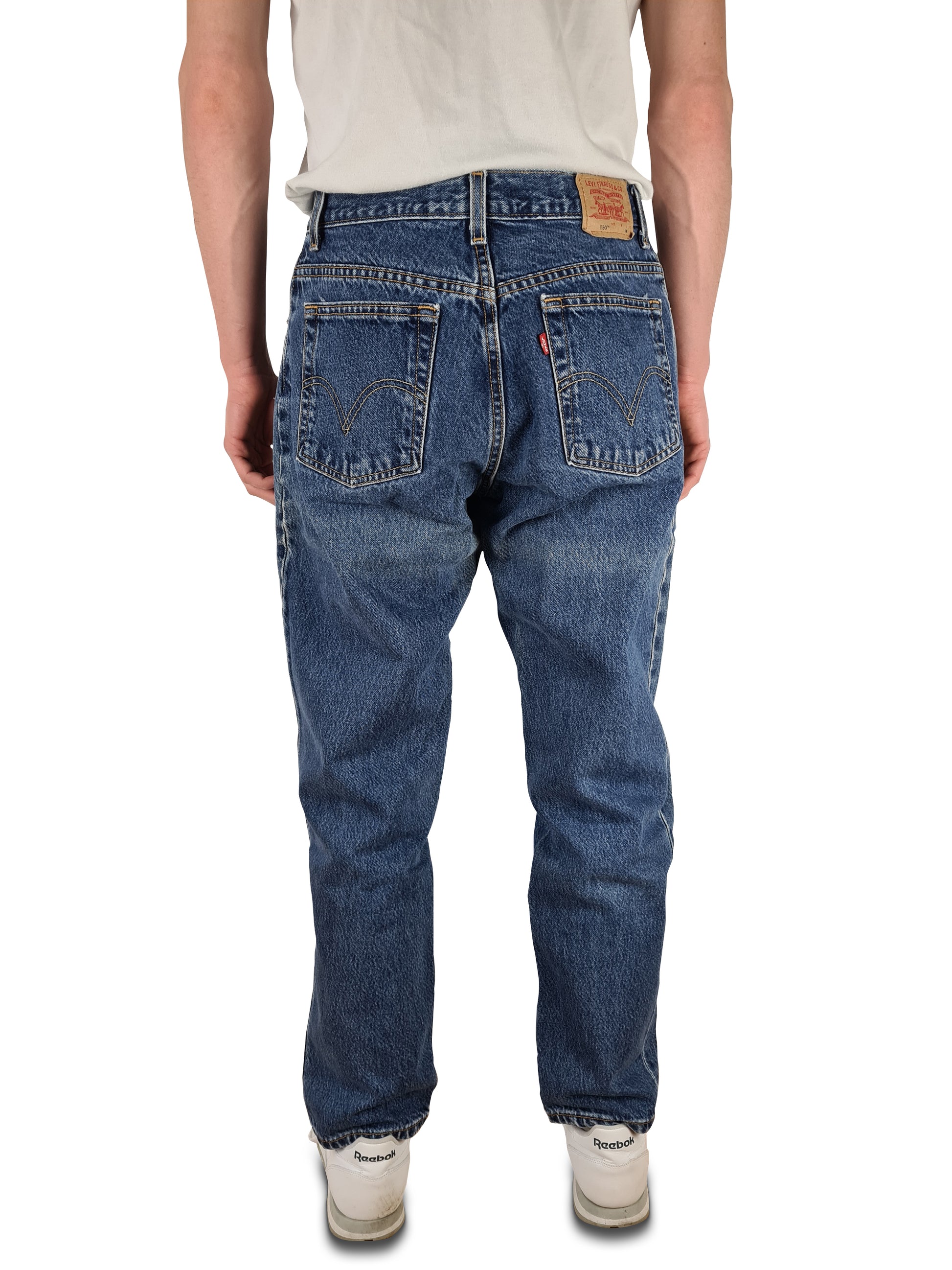 Vintage Levis Jeans 550 Classic Relaxed Fit Tapered Leg Made In Mexico M - RareRags