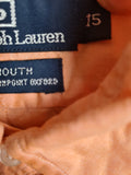 Modernes Ralph Lauren Hemd Yarmouth Pinpoint Oxford Orange L-XL