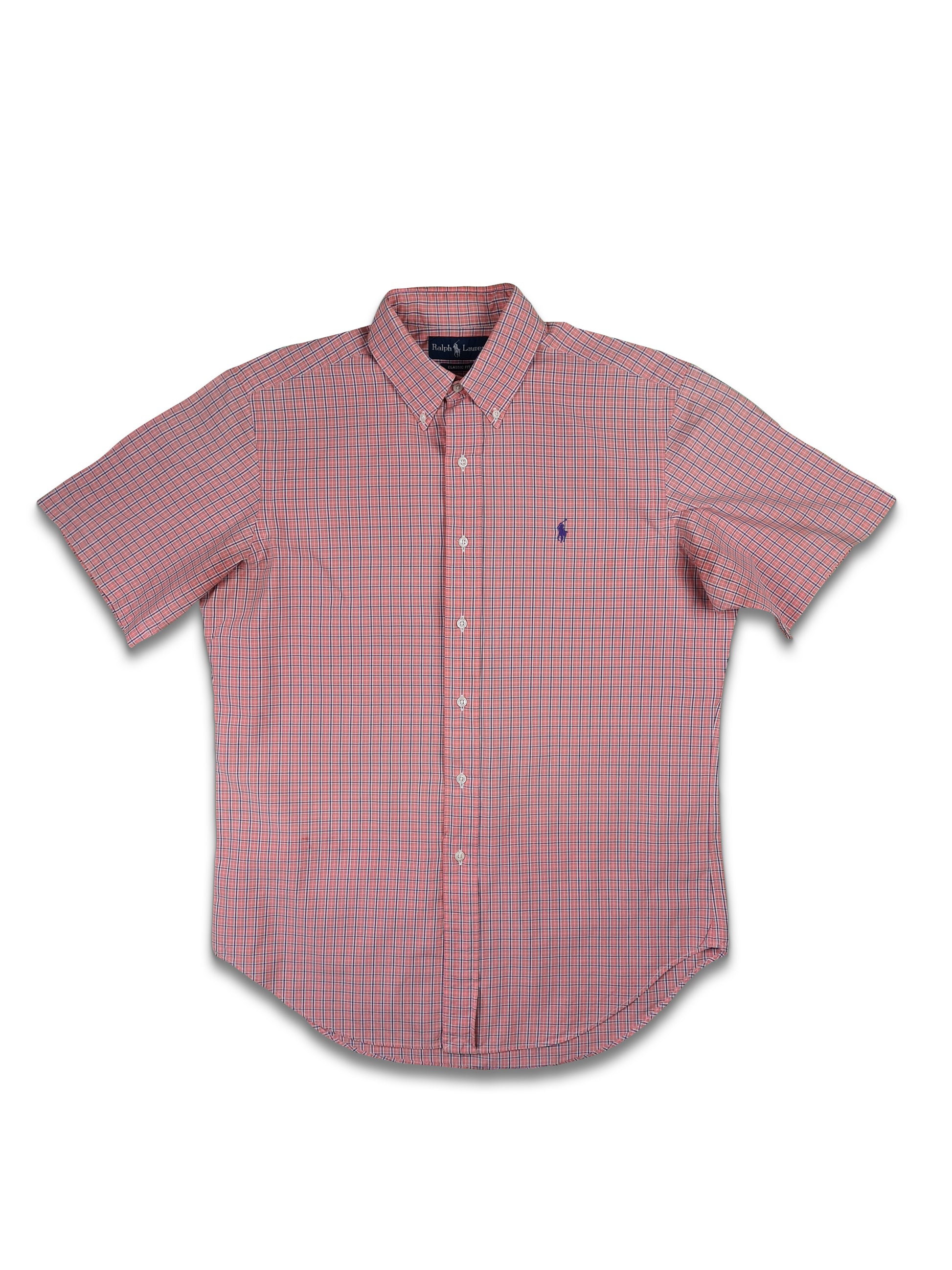 Vintage Ralph Lauren Kurzarmhemd Classic Fit M - RareRags