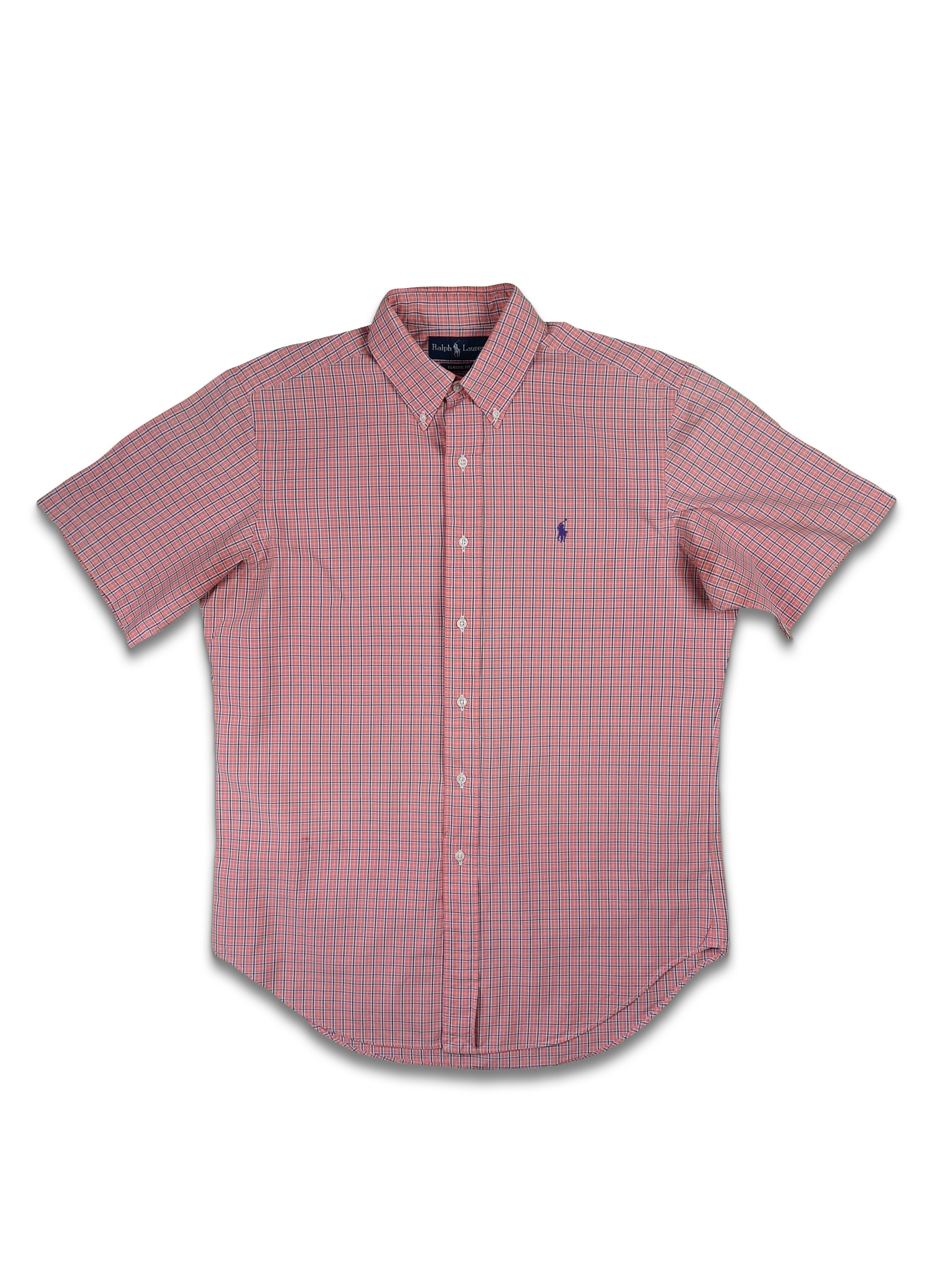 Vintage Ralph Lauren Kurzarmhemd Classic Fit M - RareRags