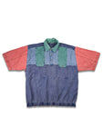 Vintage C&A Kurzarmhemd Colorblocked L