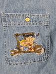 Vintage The Flintstones Kurzarmhemd Jeans XL