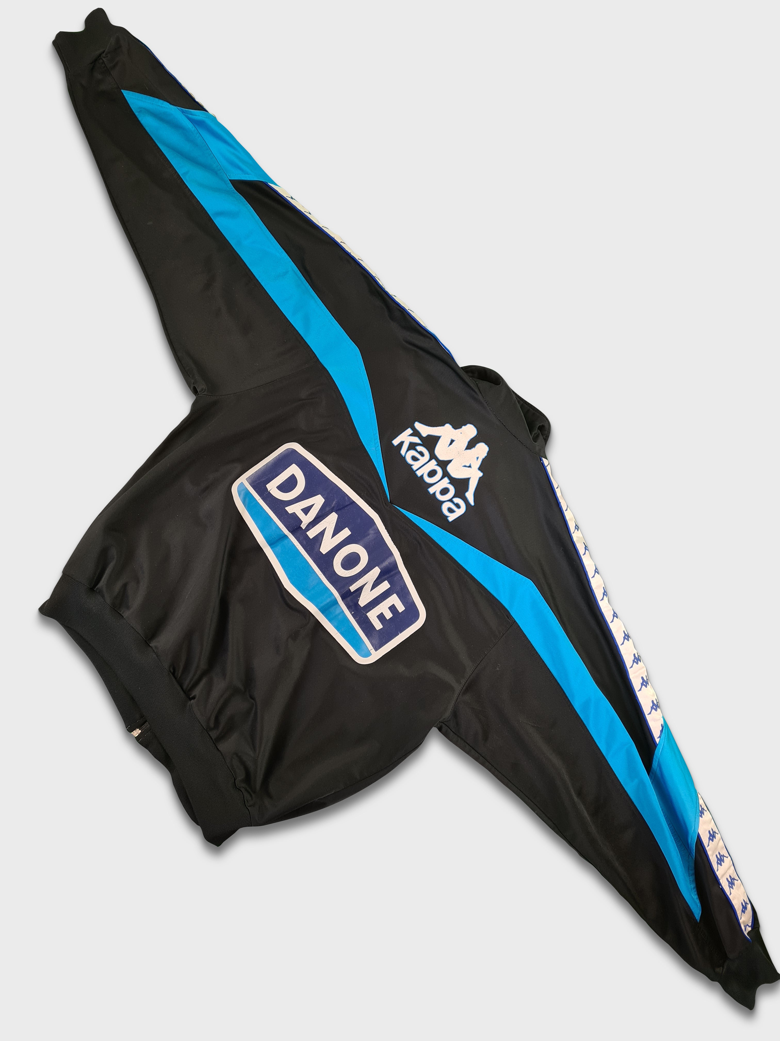 Rare! Vintage Kappa Sportjacke Danone Juventus Fußball Tracktop M - RareRags
