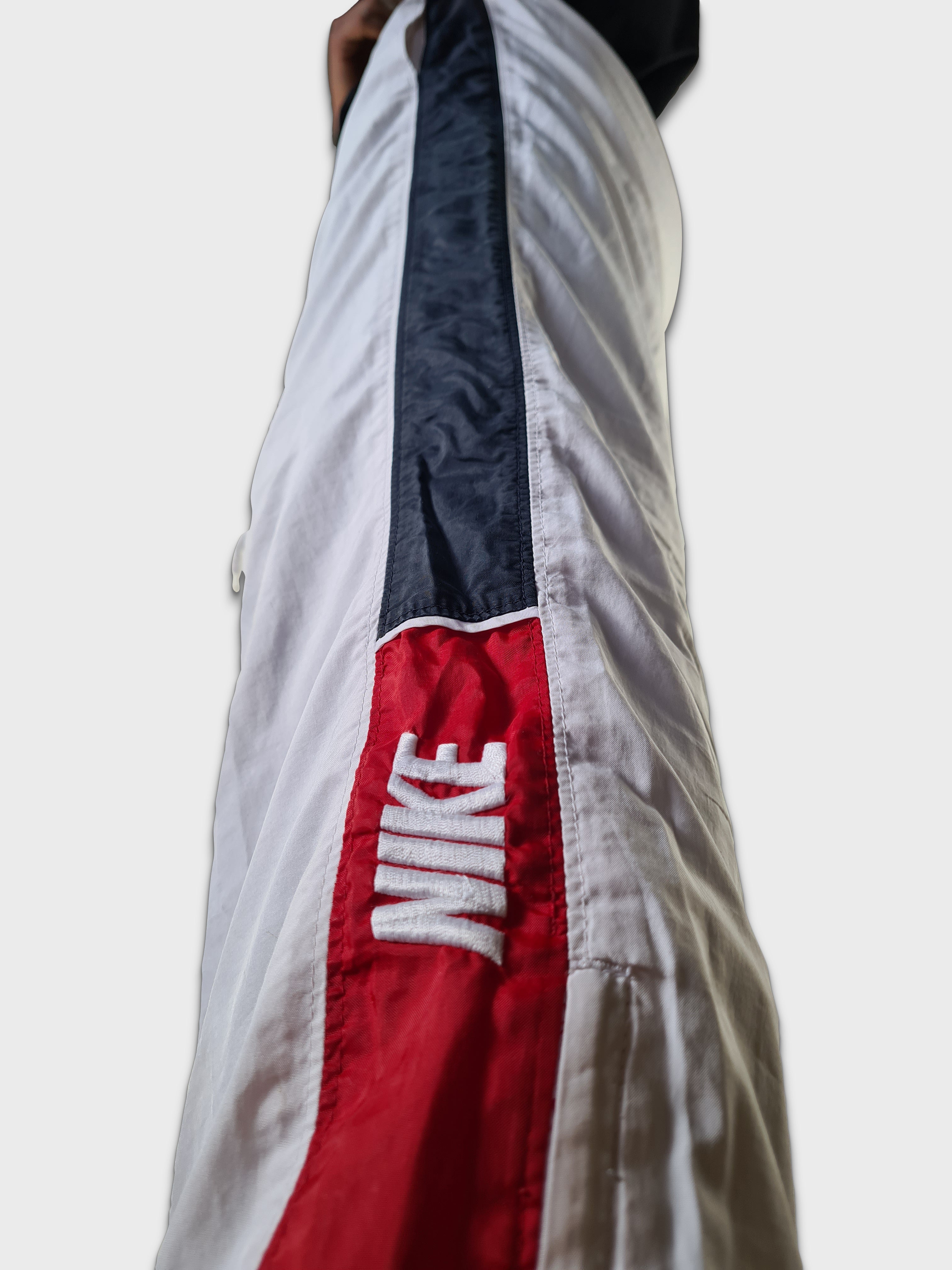 Vintage Niker Jogginghose Spellout Weiß Greytag L - RareRags