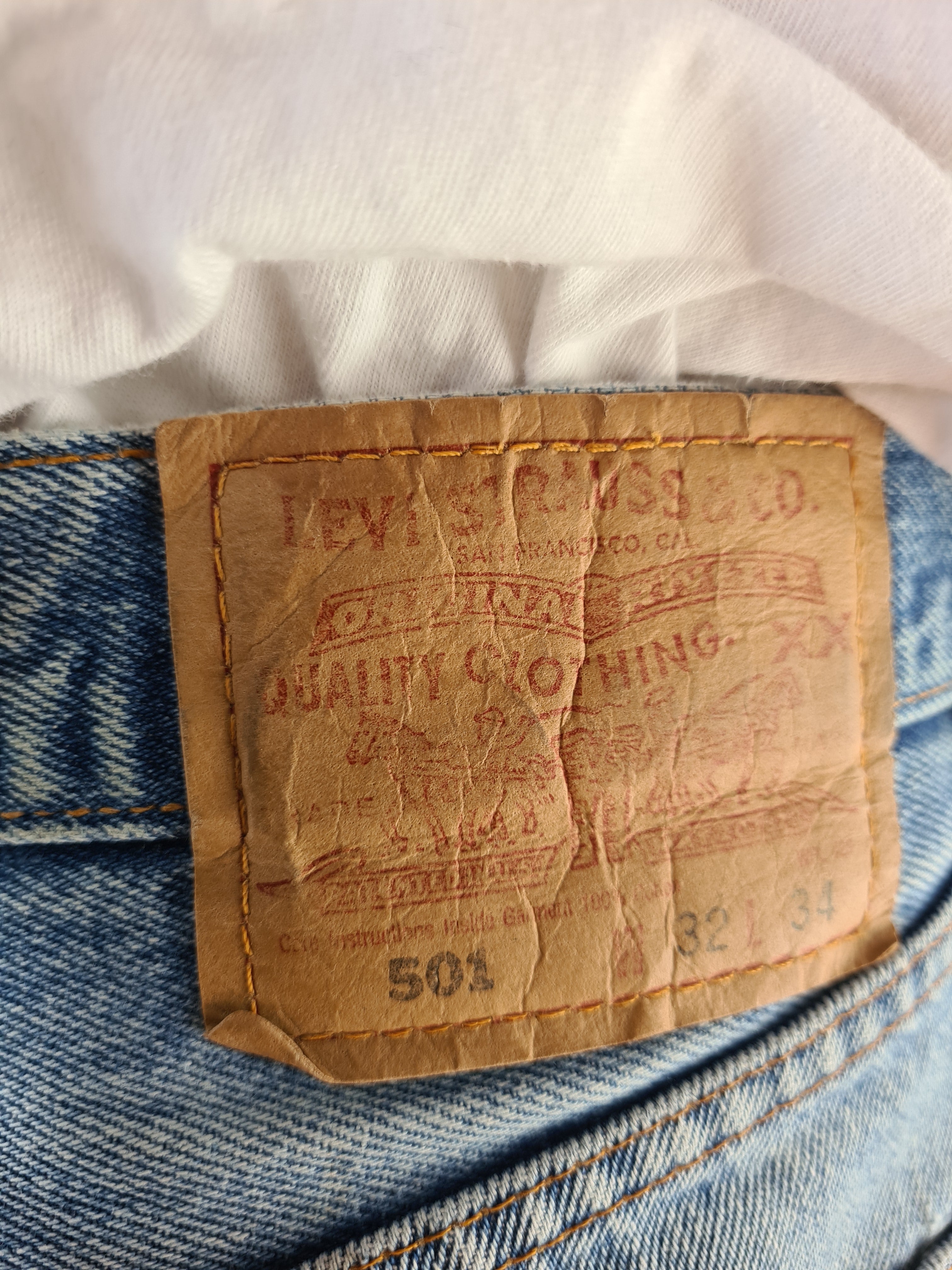 Vintage Levis Jeans Basic 501 For Women Made In Mexico W32L34 - RareRags