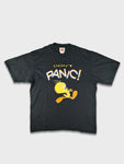 Rare! Vintage Looney Tunes Shirt Tweety Don't Panic! 1998 L