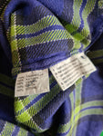 Vintage P.S. Company Flanellhemd Kariert Blau/Grün M-L