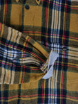 Vintage Jean Maseric Flanellhemd Gelb M