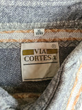 Vintage Via Cortesa Flanellhemd Streifen XL
