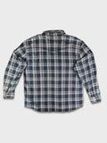 Vintage Wrangler Flanellhemd Kariert Blautöne L