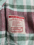 Vintage Casa Blanca Flanellhemd Grün Rot XL