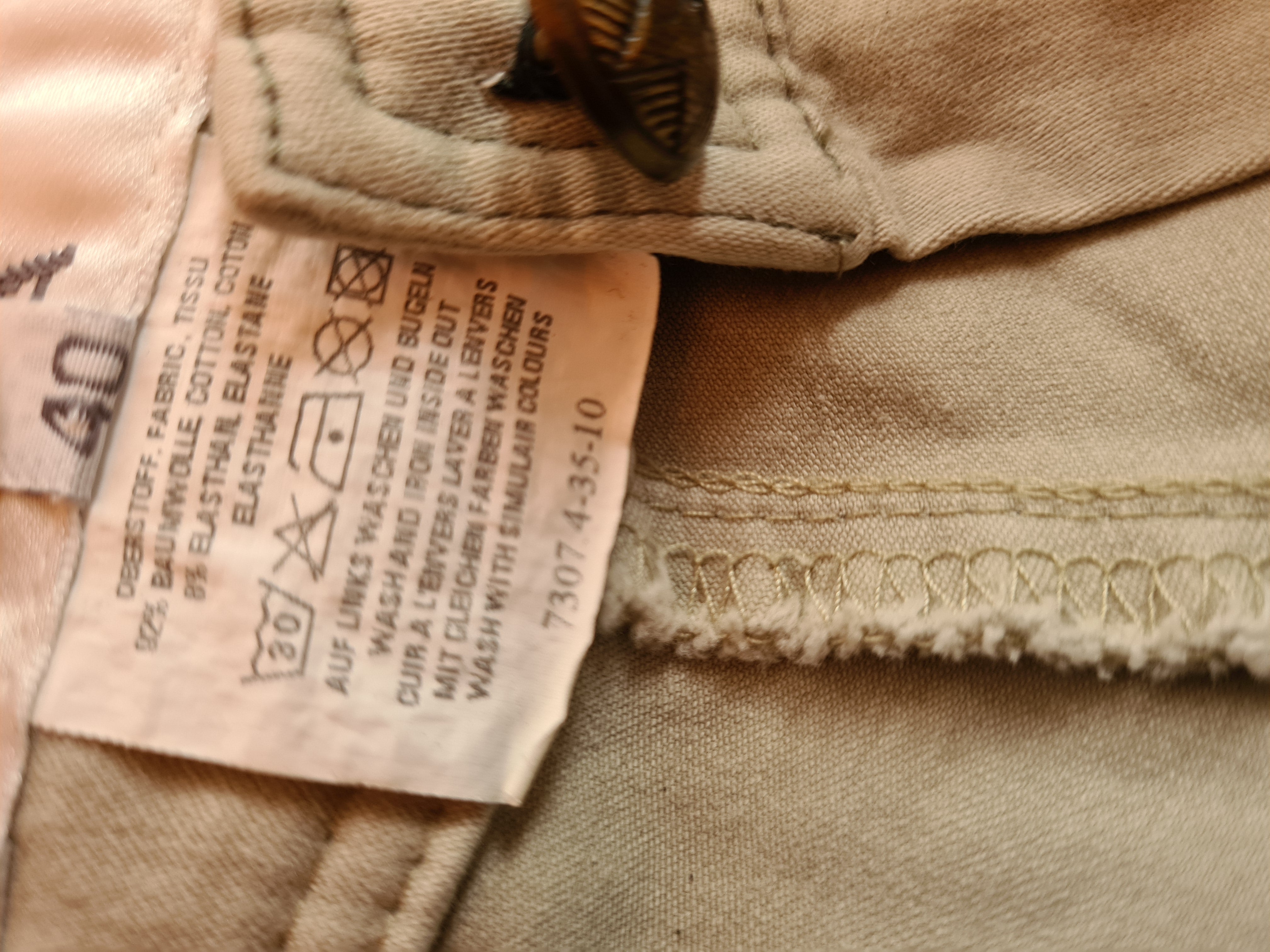 Vintage Biba Anzug Blazer + Hose Beige (40) L - RareRags