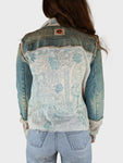 Rare! Vintage Yen ¥ Jeansjacke Michiko Koshino Jeans + Dünner Stoff M