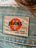 Rare! Vintage Yen ¥ Jeansjacke Michiko Koshino Jeans + Dünner Stoff M