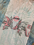 Rare! Vintage Yen ¥ Jeansjacke Michiko Koshino Jeans + Dünner Stoff M