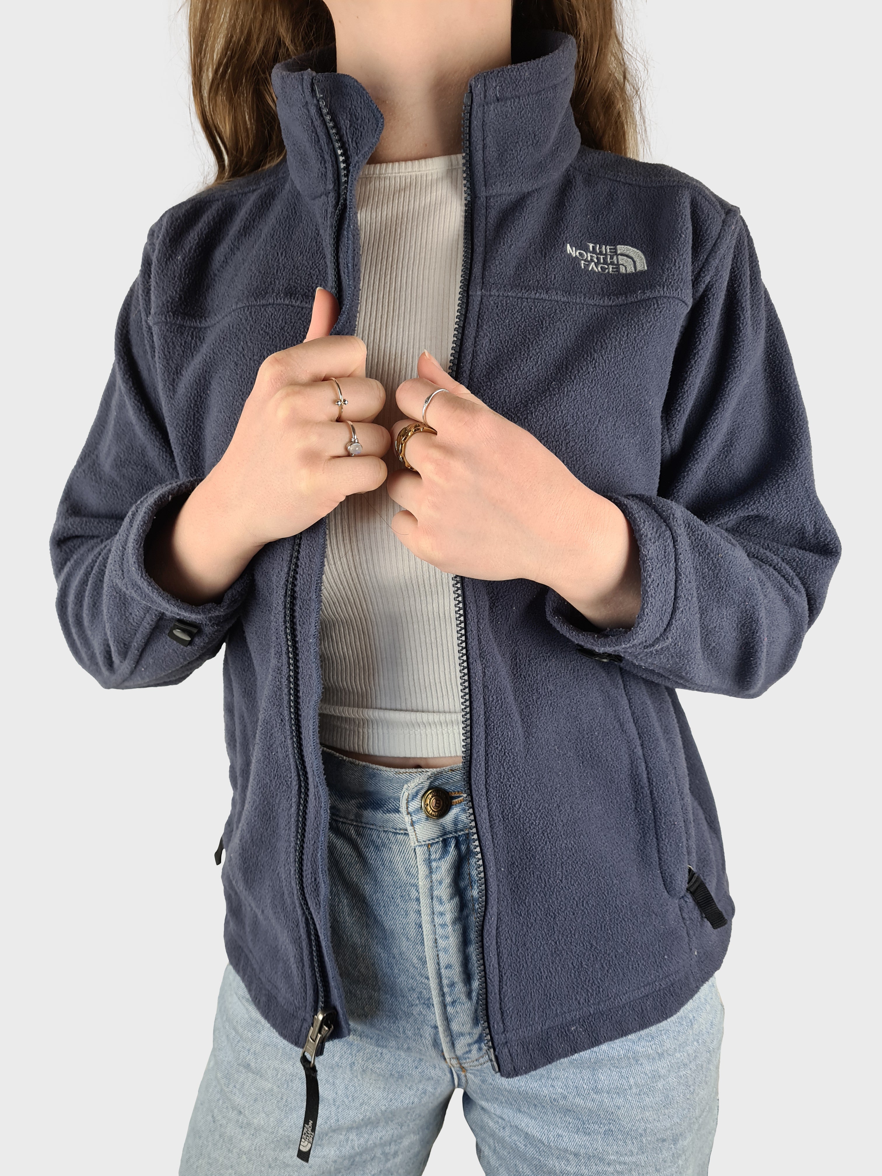 Moderner The North Face Fleece Logo Gestickt XS - RareRags