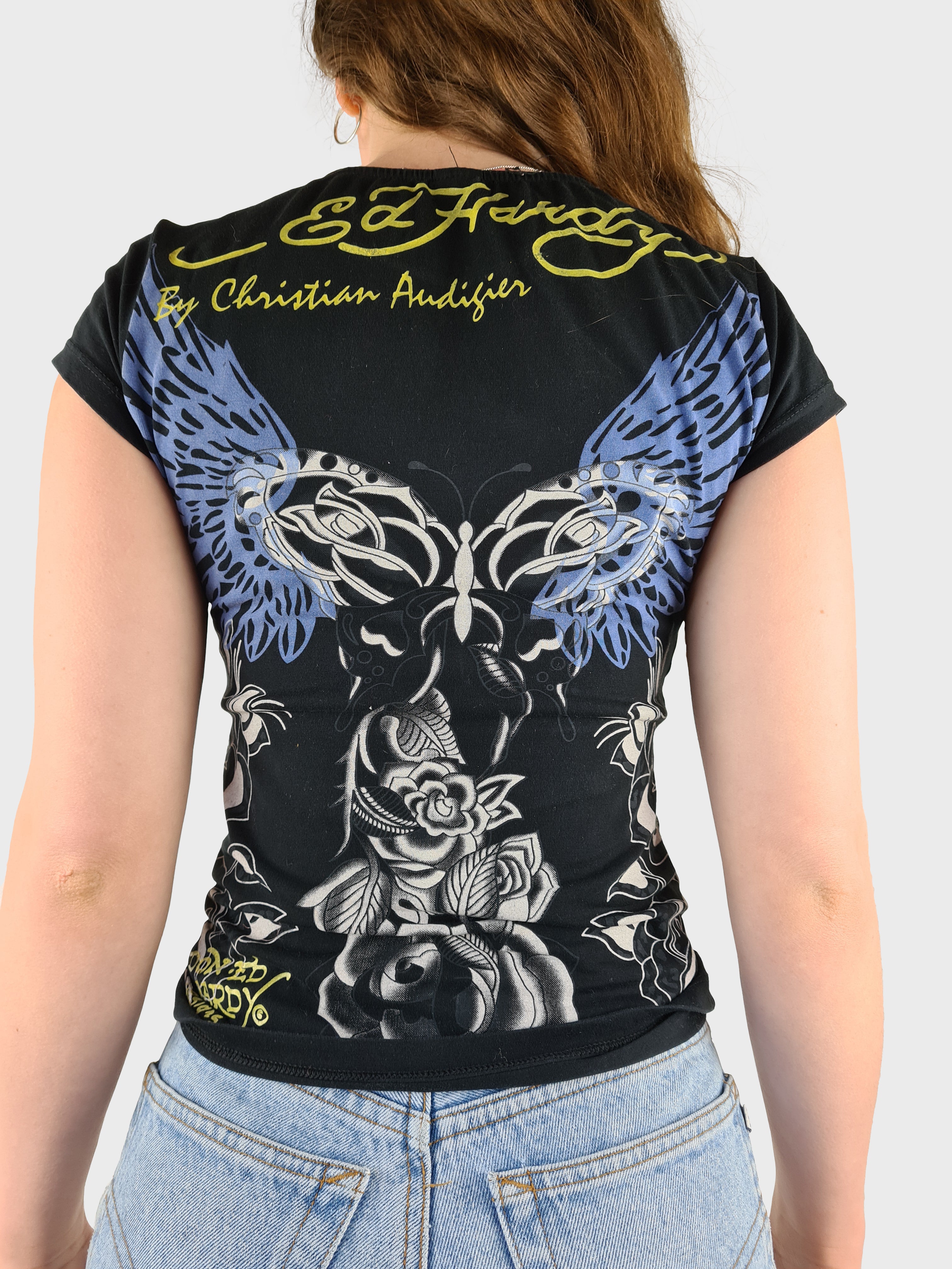Y2K Ed Hardy Shirt Front- Und Backprint M - RareRags