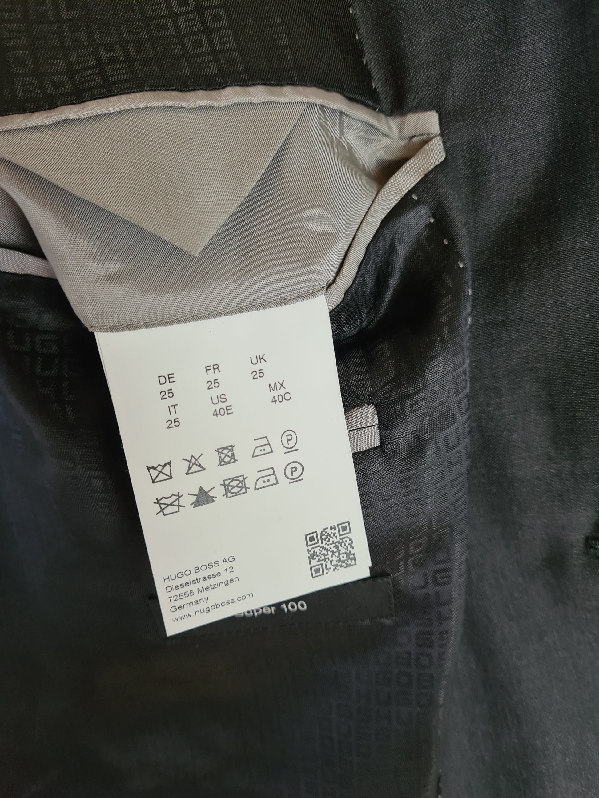 Modernes Hugo Boss Sakko Super 100 M-L - RareRags