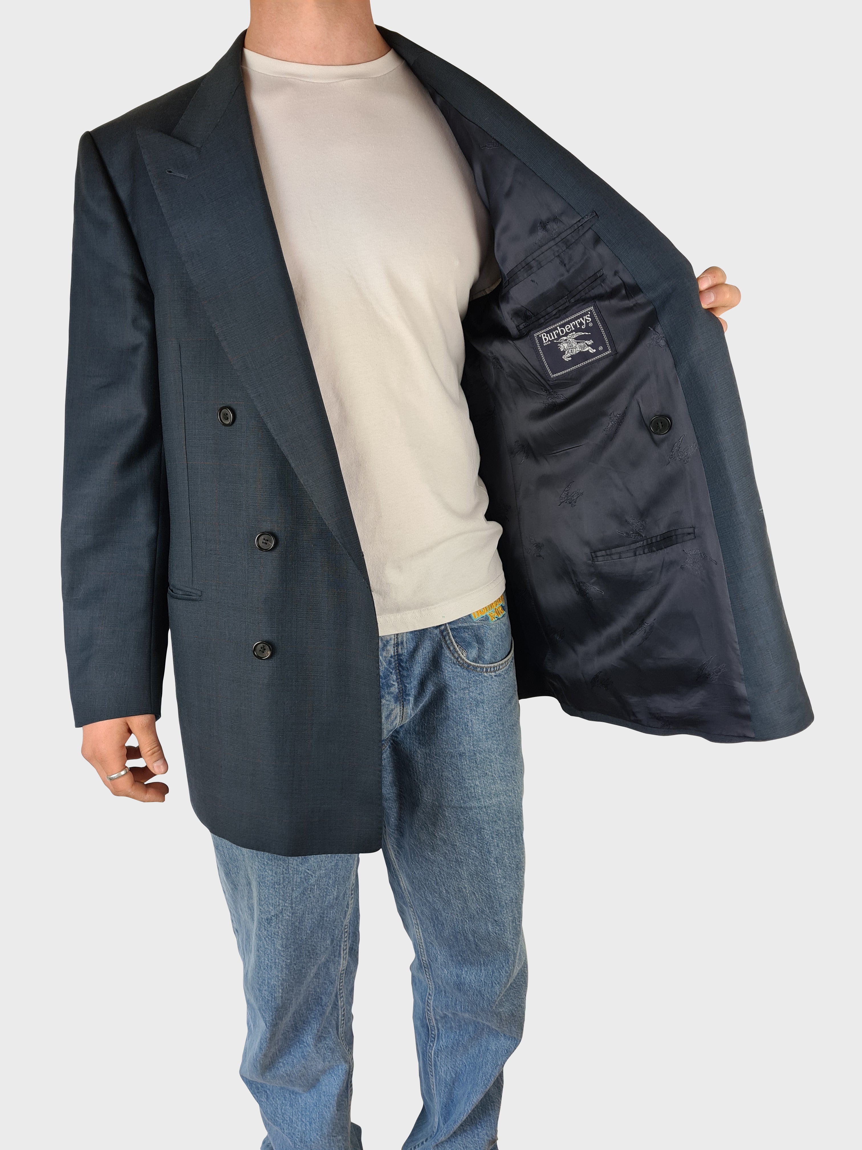 Vintage Burberrys Sakko Schurwolle M-L - RareRags