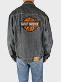 Vintage Ralph Lauren Jeansjacke Polo Jeans Harley Davidson Backpatch M