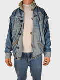 Vintage Designer Jeansjacke Upcycling L-XL