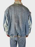 Vintage Designer Jeansjacke Upcycling L-XL
