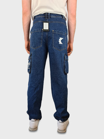 Y2K Karl Kani Jeans Deadstock Workwear Cargo Mit Mangel S