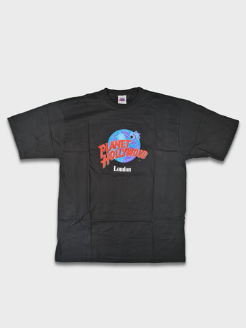 Vintage Planet Hollywood Shirt 90s London Schwarz XL